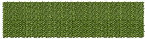 Clona na balkon s listy Zelená a žlutá 600 x 150 cm