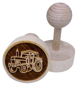 Kučerňák Dřevěné razítko na sušenky Traktor