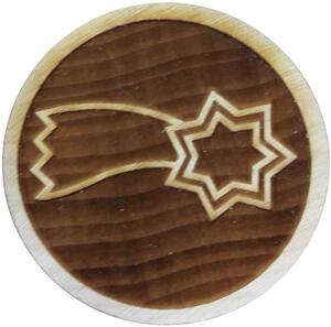 Kučerňák Dřevěné razítko na sušenky Kometa