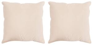 Polštář 2 pcs Béžová 80 x 80 cm Vlákno kapok