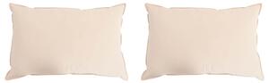 Polštář 2 pcs Béžová 50 x 75 cm Vlákno kapok