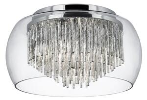 Searchlight 4624-4CC stropní svítidlo Curve 4x33W | G9 - chrom, křišťál