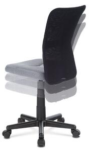 Autronic Kancelářská židle dětská látka MESH šedá a černá KA-2325 GREY