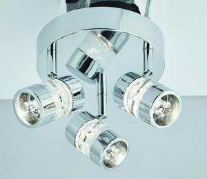 Searchlight 4413CC LED přisazené stropní bodové svítidlo Bubbles 3x4,5W | 1050lm | 3000K | IP44 - chrom
