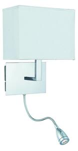 Searchlight 6519CC LED nástěnné svítidlo Wall 1x60W | E27 + LED | 75lm | 6000K - bílá