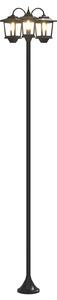 Lampa se 3 hlavami Černá 16 x 16 x 187 cm Hliník a ABS