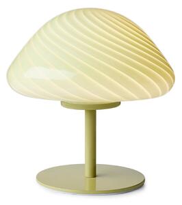 Stolní lampa Halo Design, Zelená, Obývací pokoj, Sklo