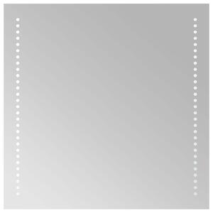 LED koupelnové zrcadlo Transparentní 50 x 50 cm tvrzené sklo