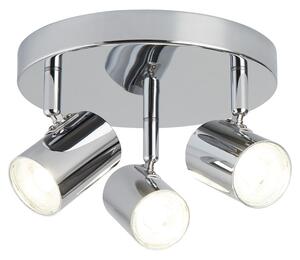 Searchlight 3173CC LED přisazené stropní svítidlo Rollo 3x4W | 1050lm | 3000K - chrom