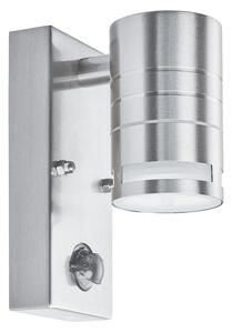 Searchlight 1318-1 LED venkovní ​​nástěnné svítidlo s pohybovým čidlem Outdoor & Porche 1x3W | GU10 | 270lm | 3000K | IP44 - nerez