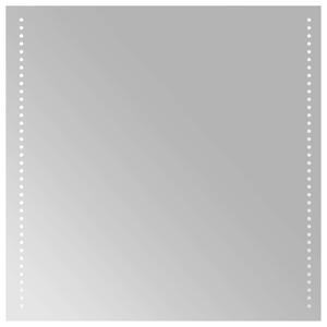 LED koupelnové zrcadlo Transparentní 60 x 60 cm tvrzené sklo
