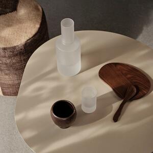 FERM LIVING Skleničky na bílé víno Ripple, Smoked Grey, sada 2 kusů 19