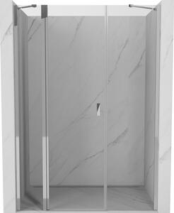 Mexen, Mexen Mist Otočné sprchové dveře 120 cm, průhledné, chrom - 8A4-120-001-01-00
