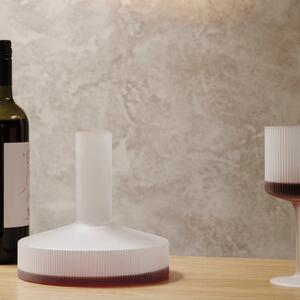 FERM LIVING Skleničky na bílé víno Ripple, Smoked Grey, sada 2 kusů 8
