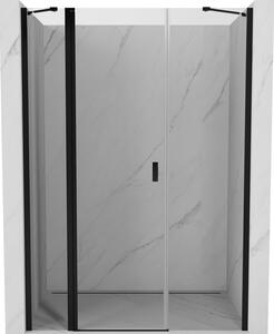 Mexen, Mexen Mist Otočné sprchové dveře 120 cm, průhledné, černé - 8A4-120-001-70-00