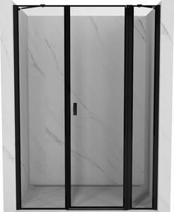 Mexen, Mexen Mist pravé otočné sprchové dveře 120 cm, černý rám - 8A4-120-001-70-70-P