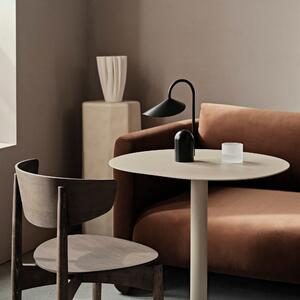 FERM LIVING Skleničky na bílé víno Ripple, Smoked Grey, sada 2 kusů 18