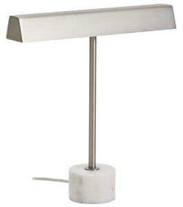 Kave Home Stříbrná kovová stolní lampa Lynor