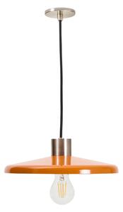 Kave Home Oranžové kovové závěsné světlo Nuvira 27 cm
