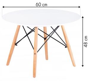 MODERNHOME Konferenční stůl 60cm Shield bílý