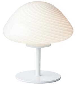 Halo Design Opálově bílá skleněná stolní lampa Mini Mush 17 cm