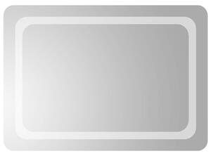 LED koupelnové zrcadlo Transparentní 70 x 50 cm tvrzené sklo