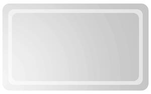 LED koupelnové zrcadlo Transparentní 100 x 60 cm tvrzené sklo