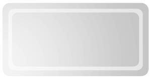 LED koupelnové zrcadlo Transparentní 100 x 50 cm tvrzené sklo