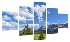 Obraz horské krajiny (125x70 cm)