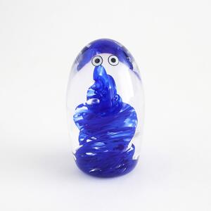 Skleněná figurka Crystal Blob Bubble Blue