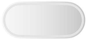 LED koupelnové zrcadlo Transparentní 80 x 35 cm tvrzené sklo