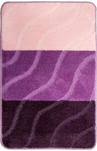 Koupelnový kobereček FIORI růžový / fialový, pruhy