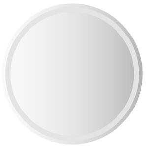 LED koupelnové zrcadlo Transparentní Ø 70 cm tvrzené sklo