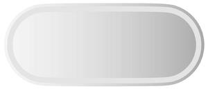 LED koupelnové zrcadlo Transparentní 90 x 40 cm tvrzené sklo
