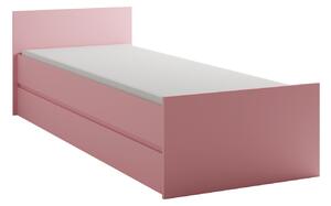 Jednolůžková postel s roštem 90x200 LIONU - marshmallow