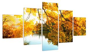 Podzimní obraz stromu (125x70 cm)