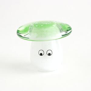 Skleněná figurka Crystal Blob Green Shroom Cap