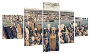 Panoramatický obraz na velkoměsto (125x70 cm)