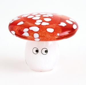 Skleněná figurka Crystal Blob Fly Agaric