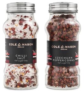 Cole&Mason Dárková sada Aromatic chilli soli a sečuánského pepře