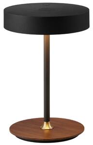 Halo Design Černá kovová nabíjecí stolní LED lampa On the Move 19 cm