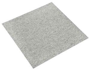 Koberec 20 pcs Světle šedá 50 x 50 cm 100% polypropylen