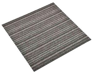 Koberec 20 pcs Pruhovaná antracitová 50 x 50 cm