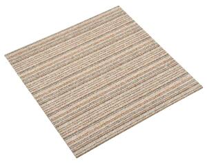 Koberec 20 pcs Pruhovaná béžová 50 x 50 cm 100% polypropylen