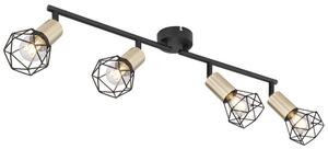 Globo 54802S-4AB přisazené stropní bodové svítidlo Xara I 4x40W | E14 - černá, mosaz