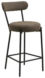 Nordic Living Hnědá barová židle Badalonia 65 cm
