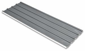 Střešní panel 12 ks Šedý 129 x 45 cm Pozinkovaná ocel