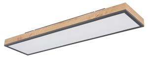 Globo 416080WD4 LED stropní svítidlo Doro 1x24W | 1500lm | 3000K - hnědá, černá, opál