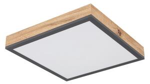 Globo 416080WD1 LED stropní svítidlo Doro 1x12W | 800lm | 3000K - hnědá, černá, opál