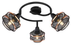 Globo 54020-3 přisazené stropní svítidlo Bellona 3x60W | E14- černá, zlatá